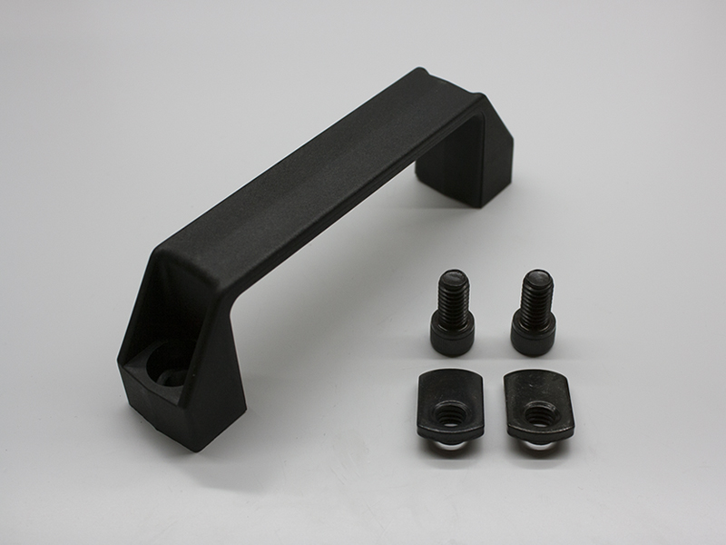 40AC7301 - 40 Series Black Plastic Handle w/(2) M8 x 18mm S.H.C.S. &  Economy T-nut